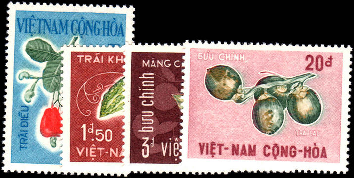 South Vietnam 1967 Exotic Fruits unmounted mint.