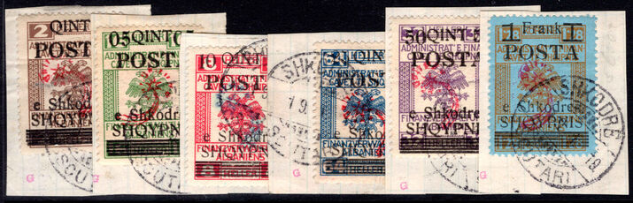 Albania 1919 (15 Feb) Comet set (marked F on reverse, assumed forgeries)fine used.