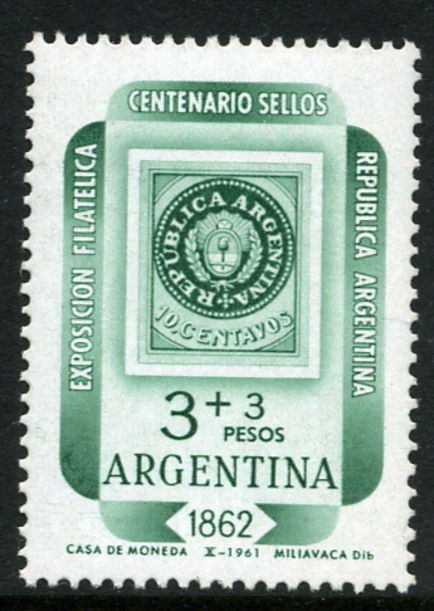 Argentina 1961 3p+3p Philex unmounted mint.