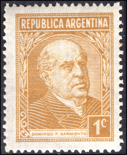 Argentina 1935 1c Sarmiento unmounted mint.