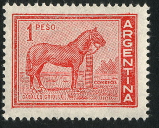 Argentina 1959 1p Creole Horse unmounted mint.