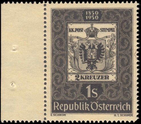 Austria 1950 Stamp Centenary unmounted mint.