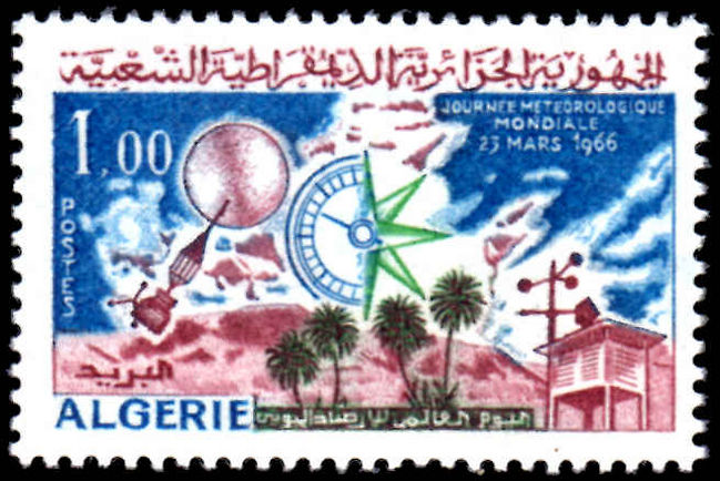 Algeria 1966 World Meteorological Day unmounted mint.