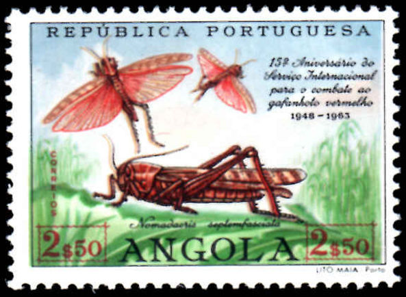 Angola 1963 Locust Insect Eradication unmounted mint.