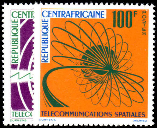 Central African Republic 1963 Space Telecommunications unmounted mint.