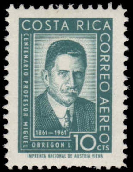 Costa Rica 1961 Obregon unmounted mint.