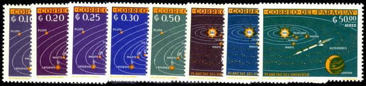 Paraguay 1962 Solar System set unmounted mint.