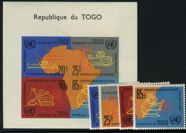 Togo 1961 UN Economic Commission set and souvenir sheet unmounted mint.