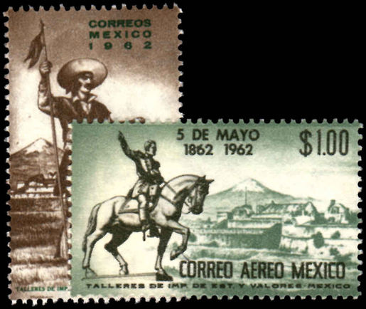 Mexico 1962 Battle Of Puebla unmounted mint.