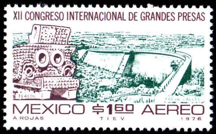 Mexico 1976 12th International Great Dams Congress unmounted mint.