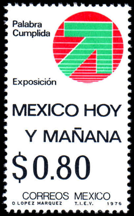 Mexico 1976 Today Tomorrow exhibition unmounted mint.