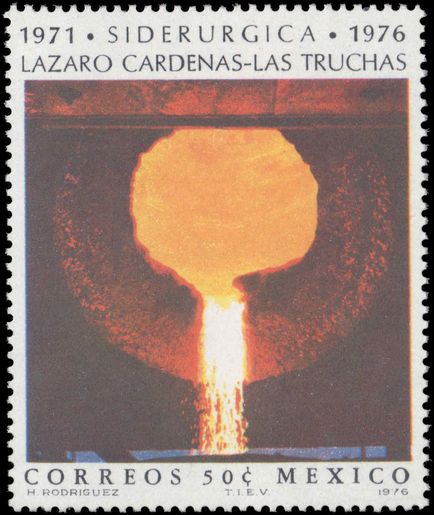 Mexico 1976 Lazaro Steel Mill unmounted mint.