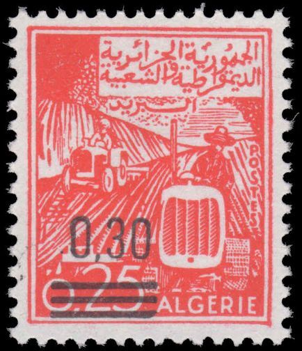 Algeria 1967 30c provisional unmounted mint.