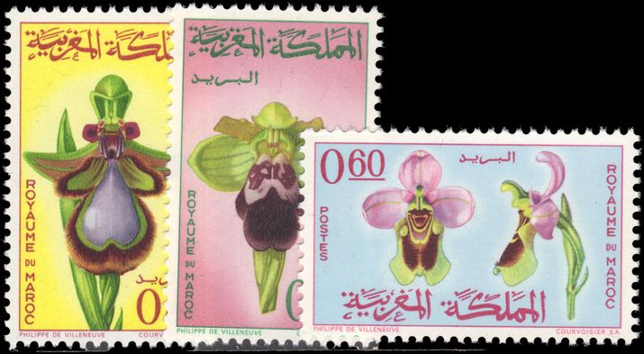 Morocco 1965 Orchids unmounted mint.