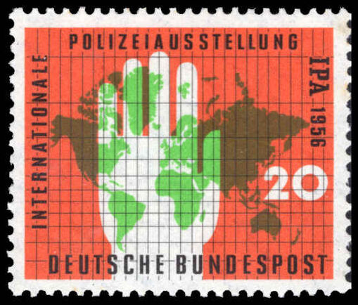 West Germany 1956 International Police Exhibition unmounted mint.