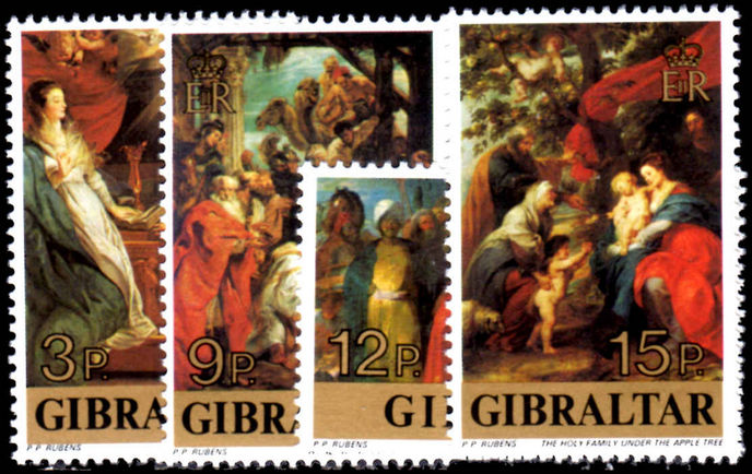 Gibraltar 1977 Christmas Ruebens unmounted mint.