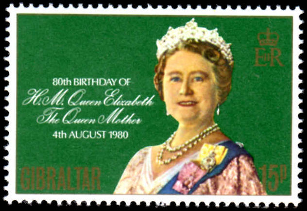 Gibraltar 1980 Queen Mother unmounted mint.