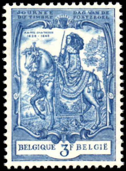 Belgium 1960 Stamp Day unmounted mint.