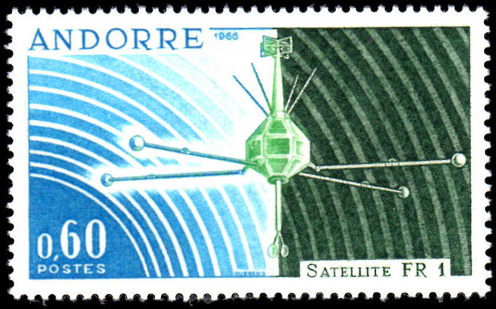 French Andorra 1966 Satellite FR 1 unmounted mint.