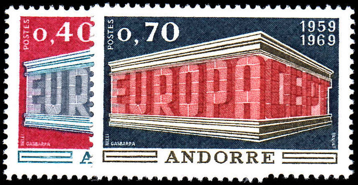 French Andorra 1969 Europa unmounted mint.