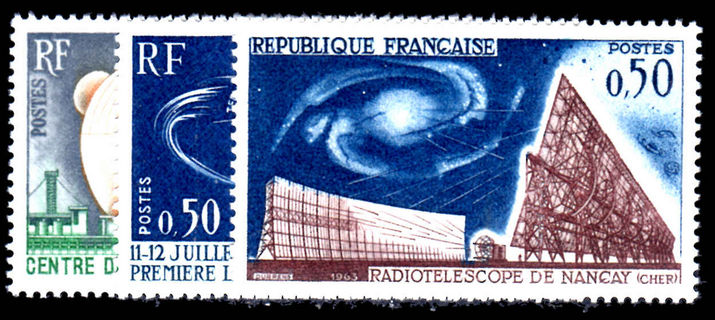 France 1962 Telecommunications Satellite Link unmounted mint.