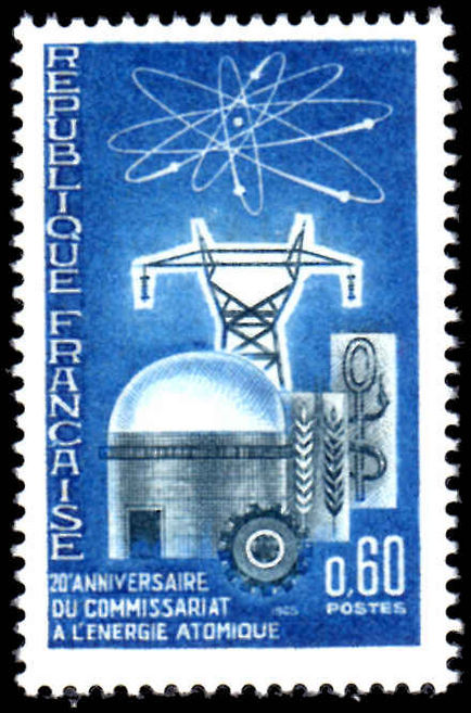 France 1965 Atomic Energy Commission unmounted mint.