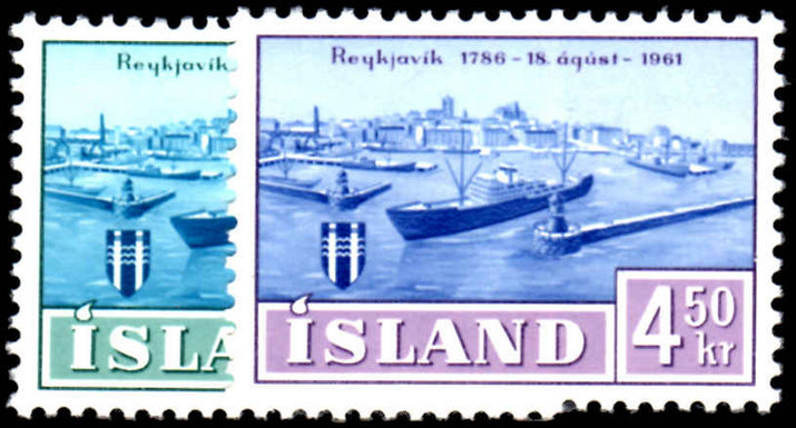 Iceland 1961 175th Anniv of Reykjavik unmounted mint.