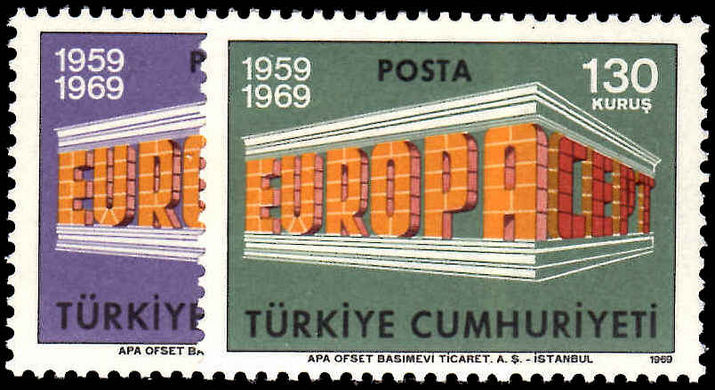 Turkey 1969 Europa unmounted mint.