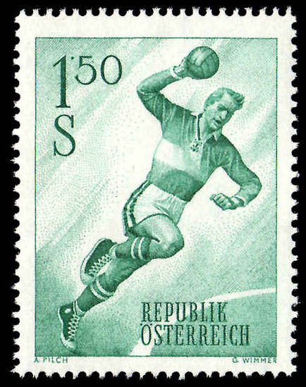 Austria 1959 Handball Player unmounted mint.
