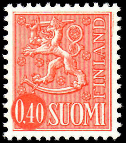 Finland 1963-75 40p orange Rampant Lion unmounted mint.