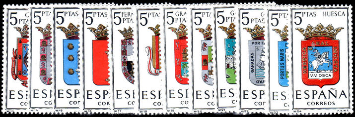 Spain 1963 Provincial Arms set unmounted mint.