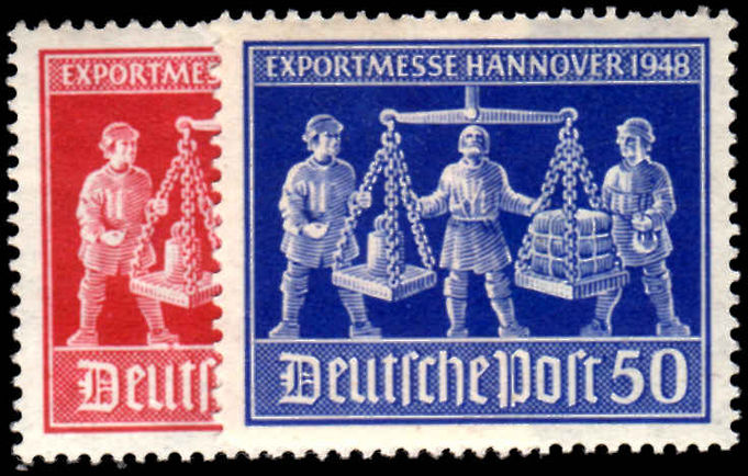 Allied Occupation 1948 Hanover Trade Fair unmounted mint.