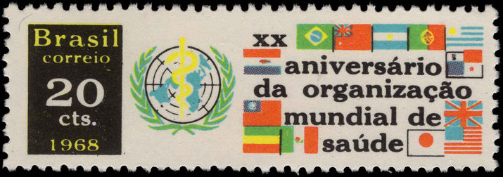 Brazil 1968 WHO unmounted mint.