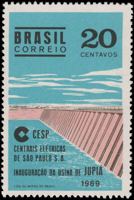 Brazil 1969 Jupia Dam unmounted mint.
