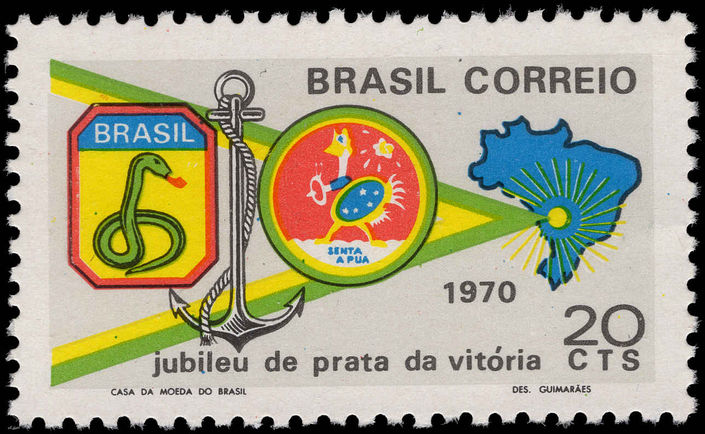 Brazil 1970 Victory in Second World War unmounted mint.