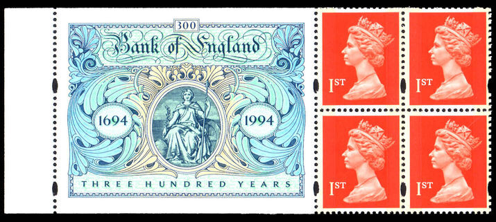 1994 Bank of England booklet pane unmounted mint.
