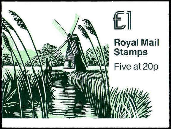 1990 £1 booklet Mills 1 (glossy)