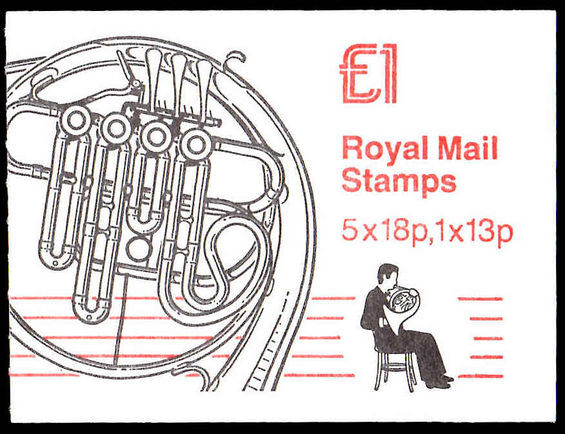 1986 £1 booklet Musical Instruments 2 unmounted mint.