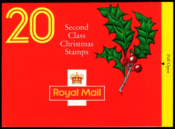 1991 Christmas second class booklet