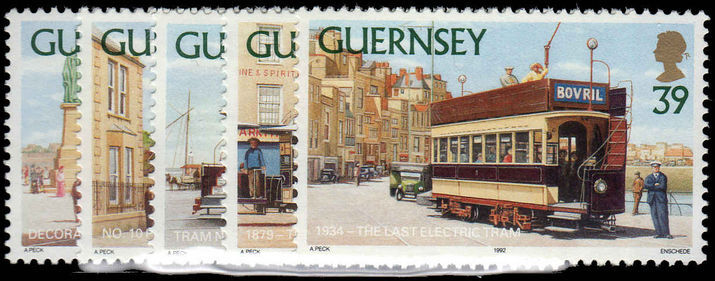 Guernsey 1992 Guernsey Trams unmounted mint.