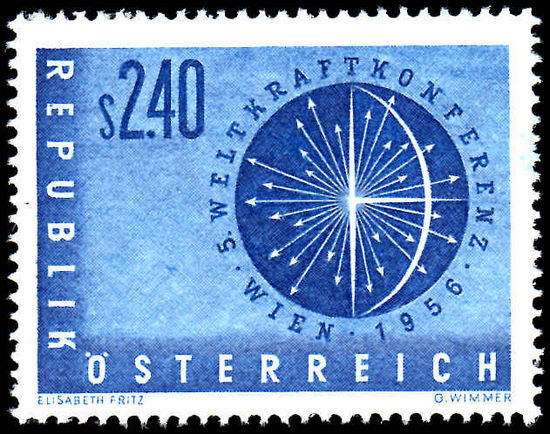 Austria 1956 World Power Conference unmounted mint.