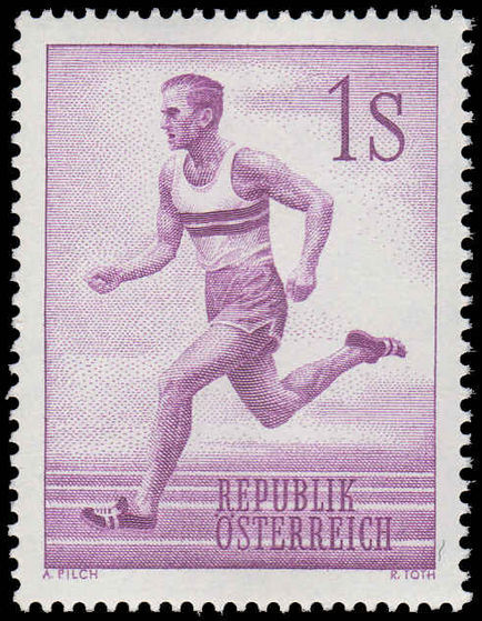 Austria 1959 Athlete unmounted mint.
