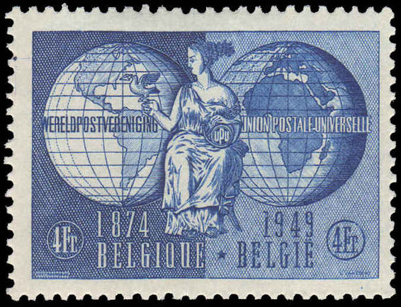 Belgium 1949 75th Anniv of U.P.U. unmounted mint.