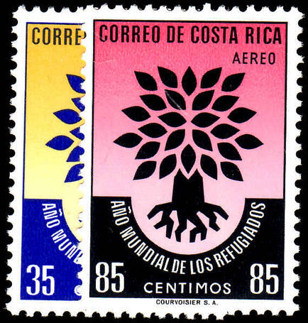 Costa Rica 1960 World Refugee Year unmounted mint.