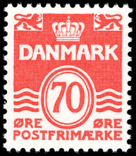 Denmark 1972 70ø scarlet unmounted mint.