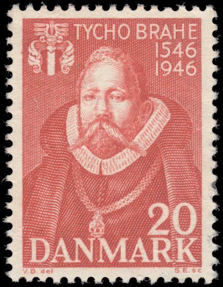Denmark 1946 Tycho Brahe unmounted mint.
