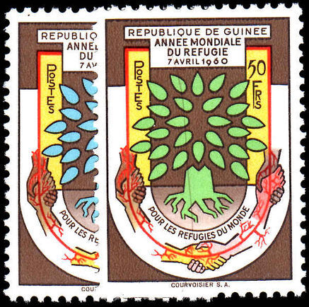 Guinea 1960 World Refugee Year unmounted mint.