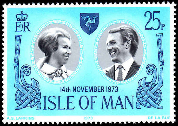 Isle of Man 1973 Royal Wedding unmounted mint.