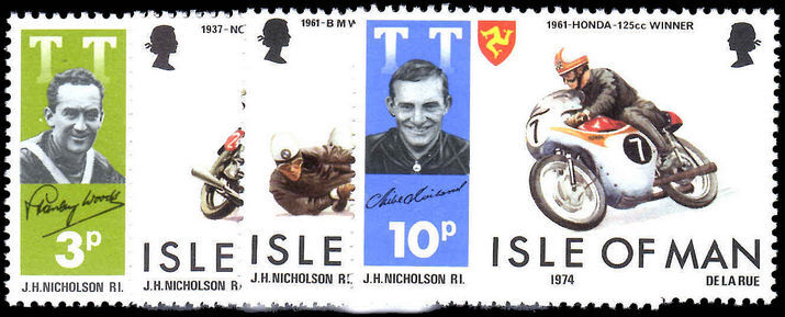 Isle of Man 1974 TT Motorcycle races unmounted mint.