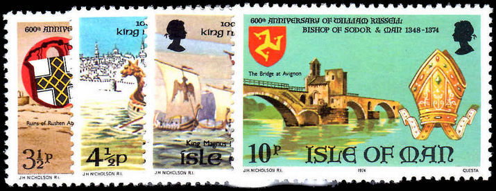Isle of Man 1974 Historical Anniversaries unmounted mint.